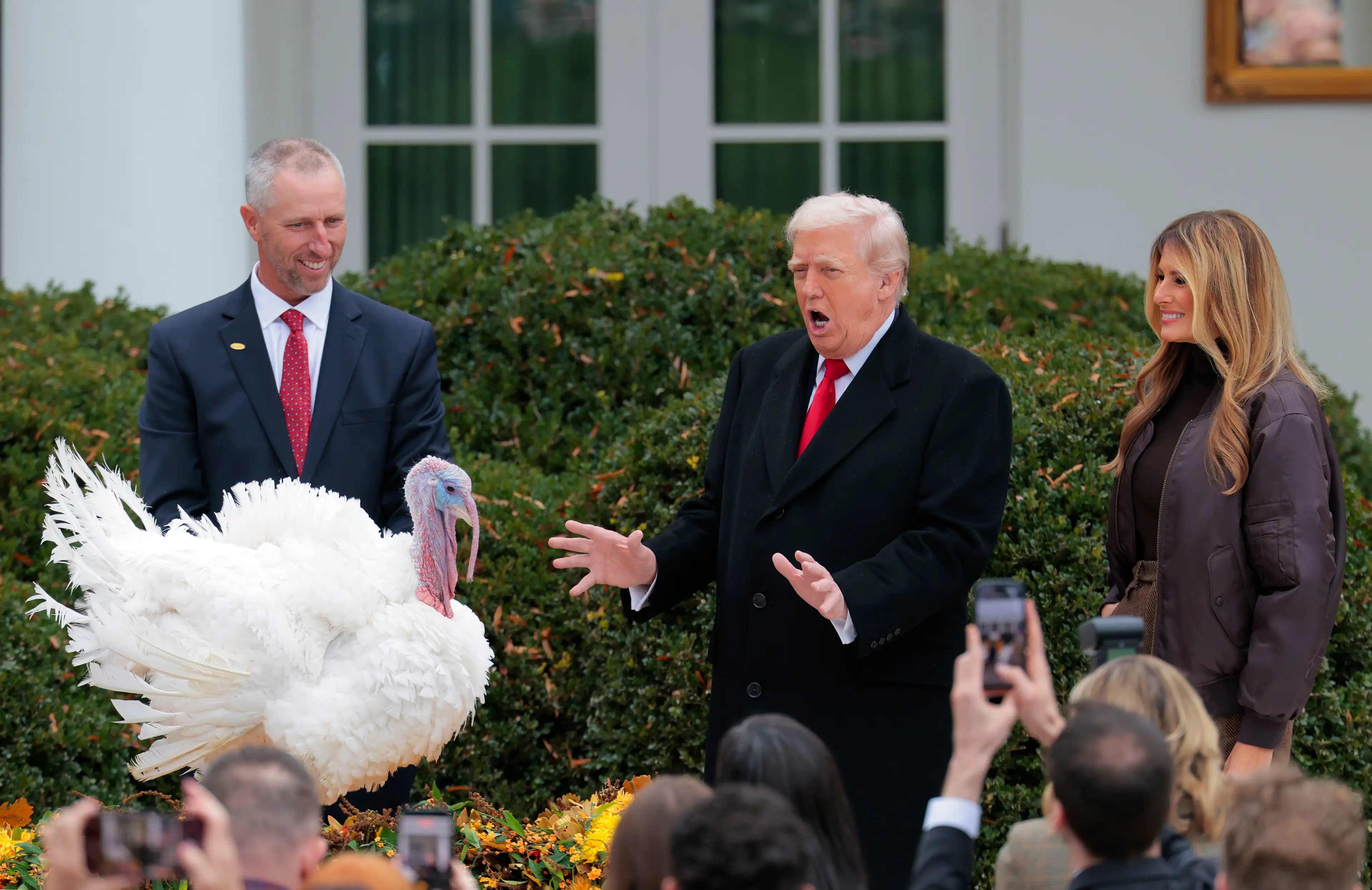 Trump pardoned Gobble the turkey for Thanksgiving this week (Heather Diehl/Getty Images)