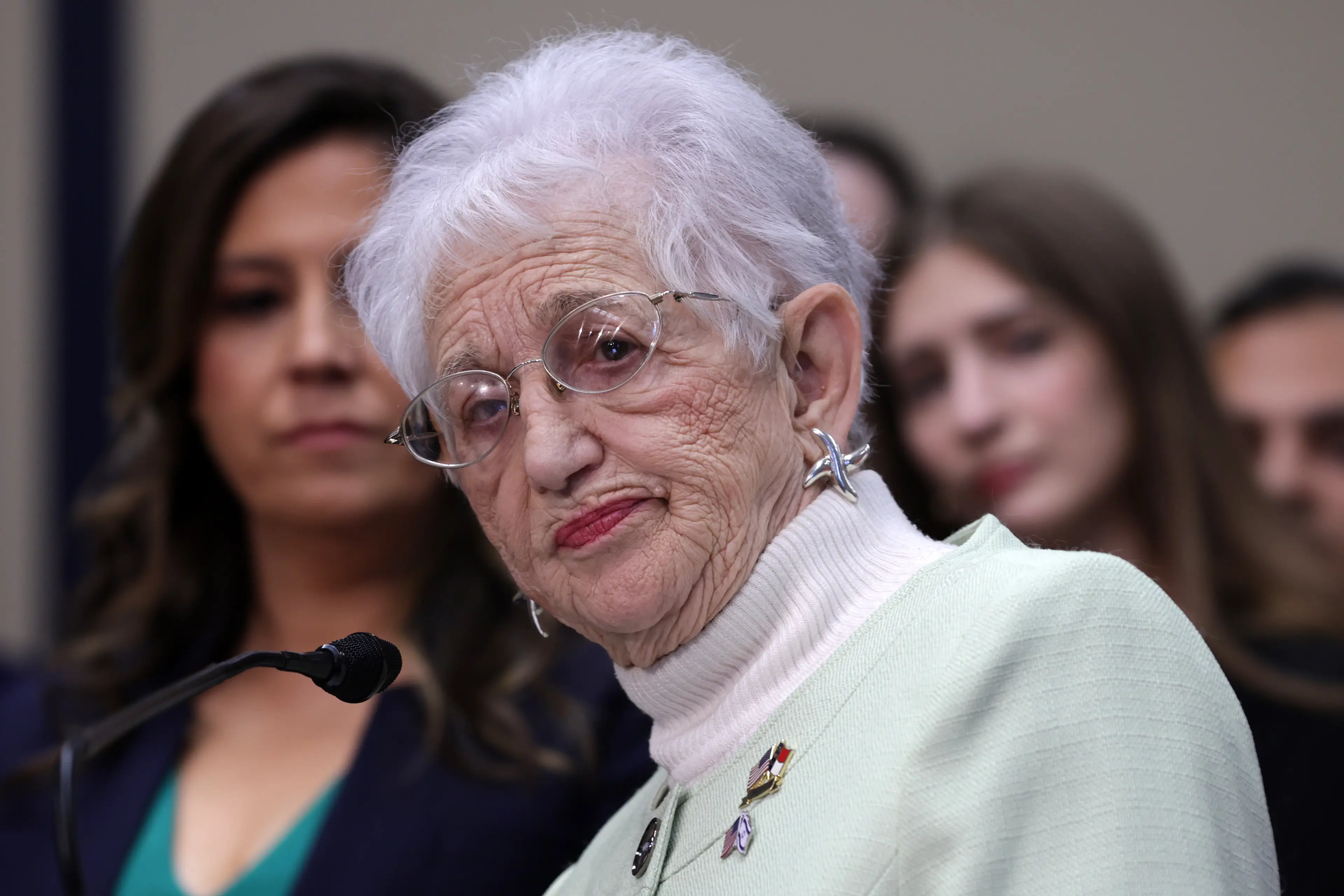Virginia Foxx has been criticized for her harsh response to a school boy's letter (Alex Wong/Getty Images)