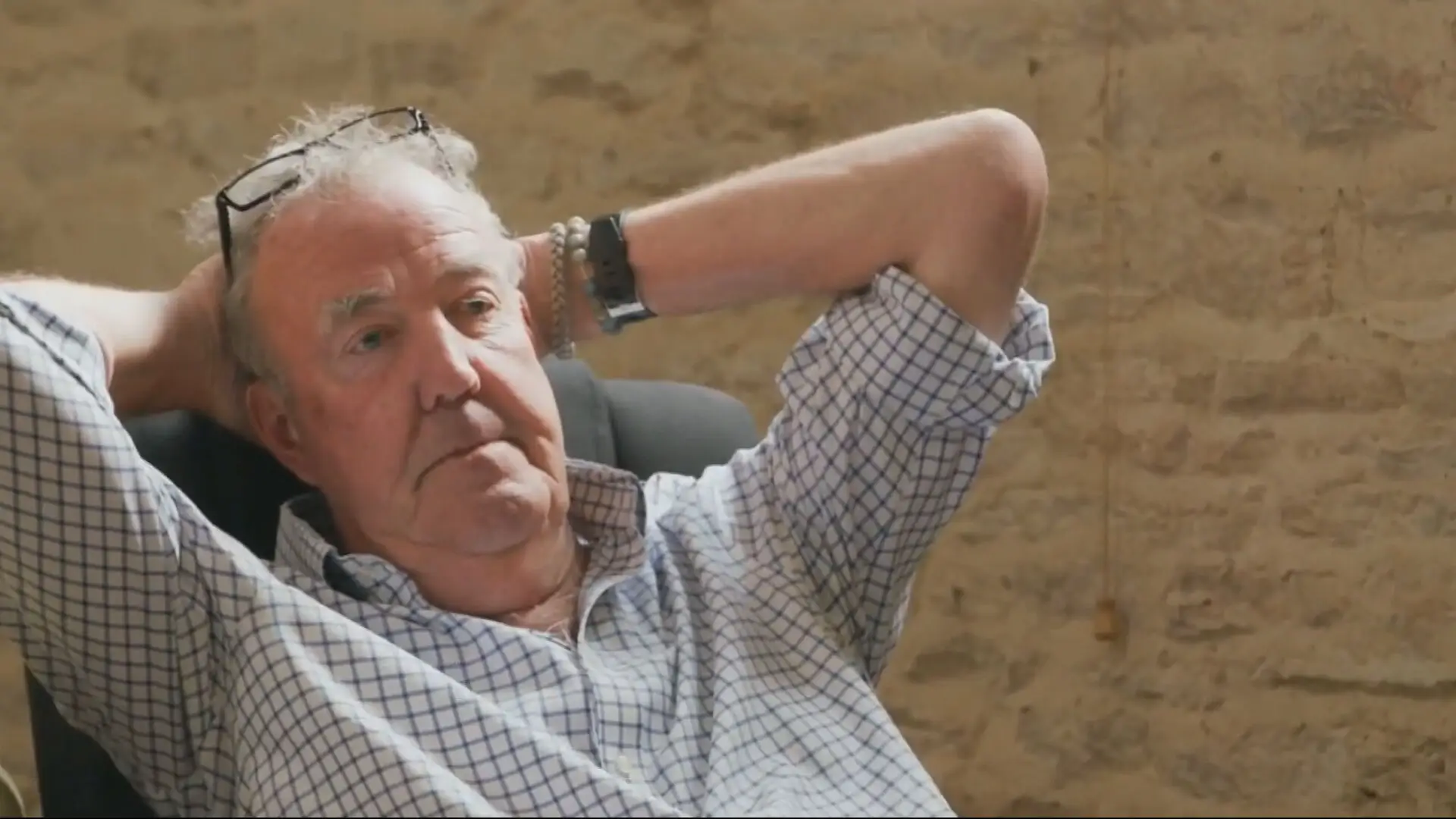Jeremy Clarkson broke the news of his cancer diagnosis to Kaleb Cooper and Charlie Ireland in the latest episodes (Prime Video)