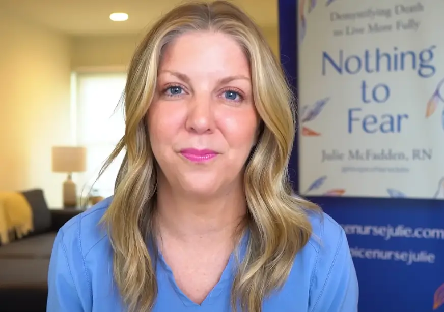 Nurse Julie has spent years working in a hospice (YouTube/Hospice Nurse Julie)