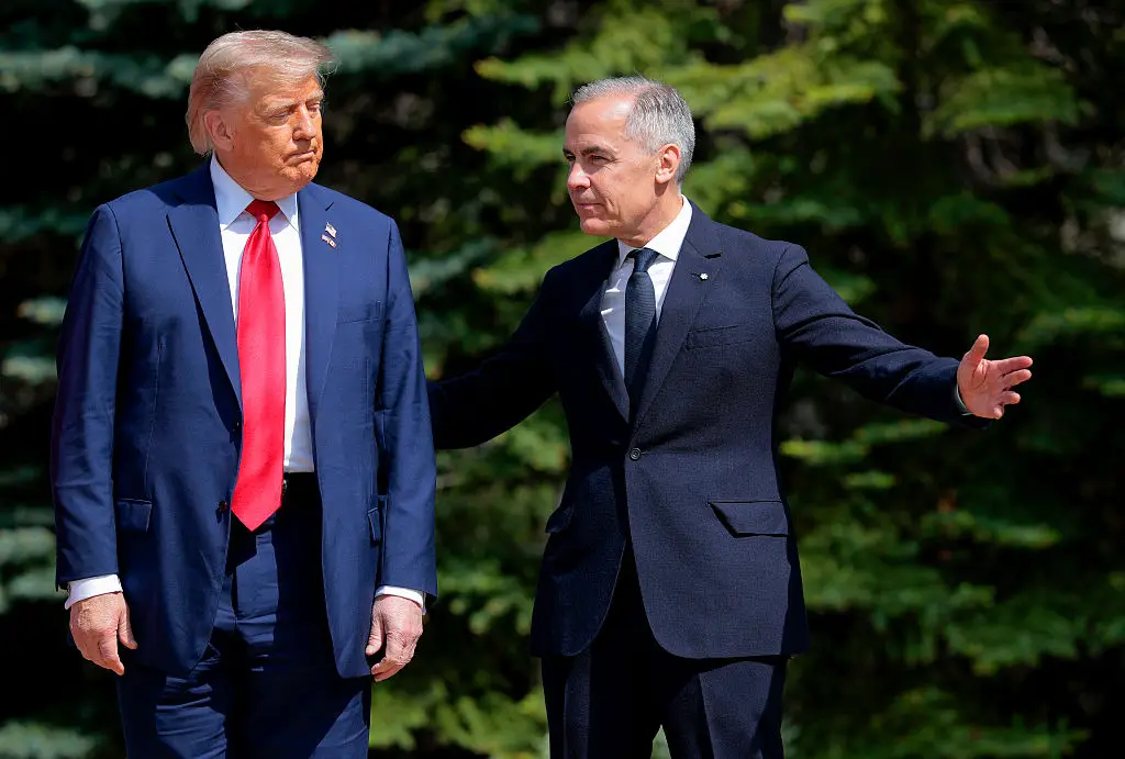 Carney had a rather blunt response to Trump after his administration was accused of attacking the US (Chip Somodevilla/Getty Images)