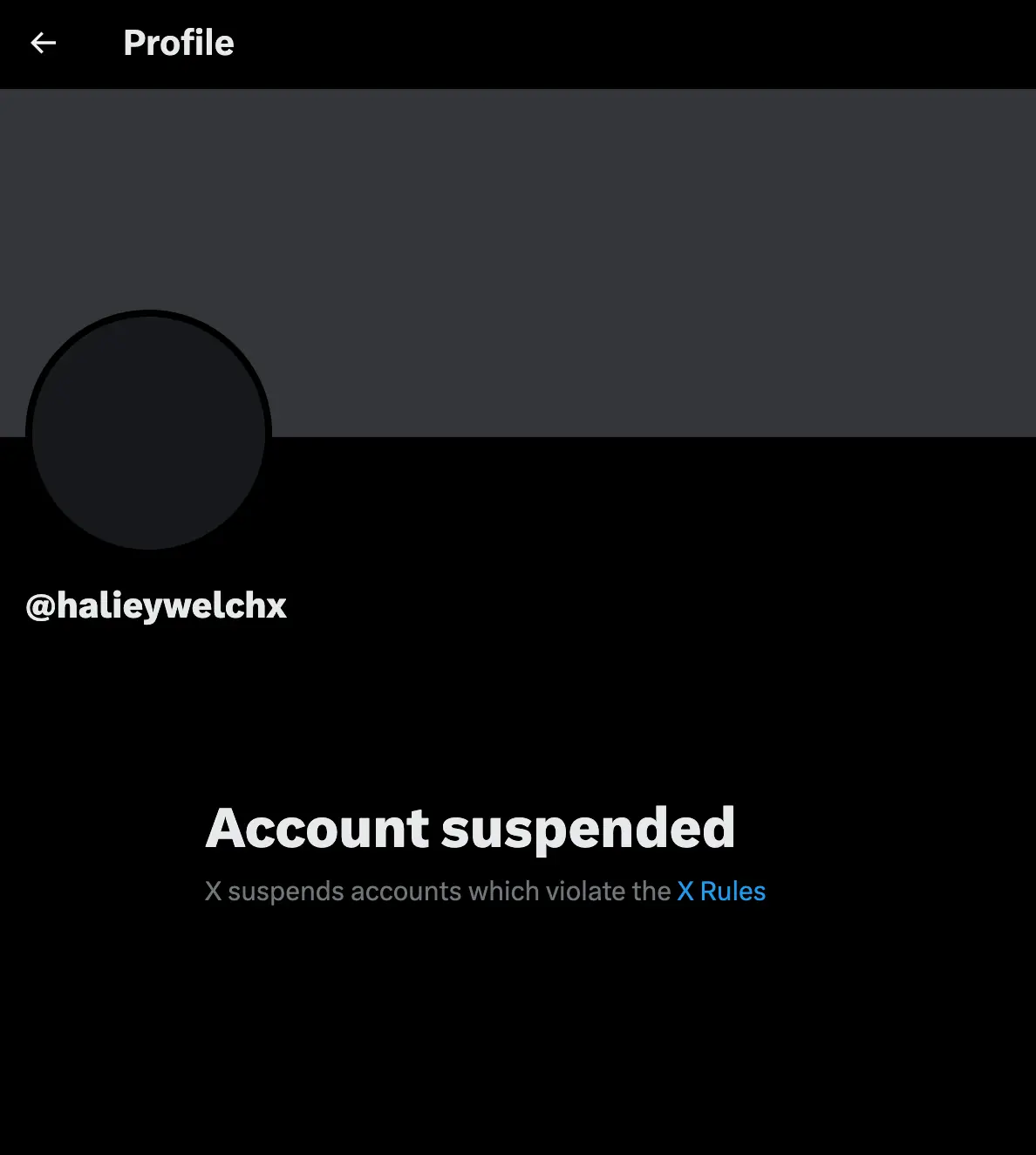 Hawk Tuah girl's Twitter account has been suspended (X)