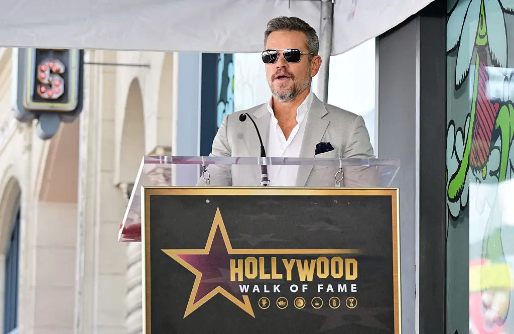Damon landed his first role in Hollywood when he was just 18 (Photo by Frederic J. BROWN / AFP via Getty Images)