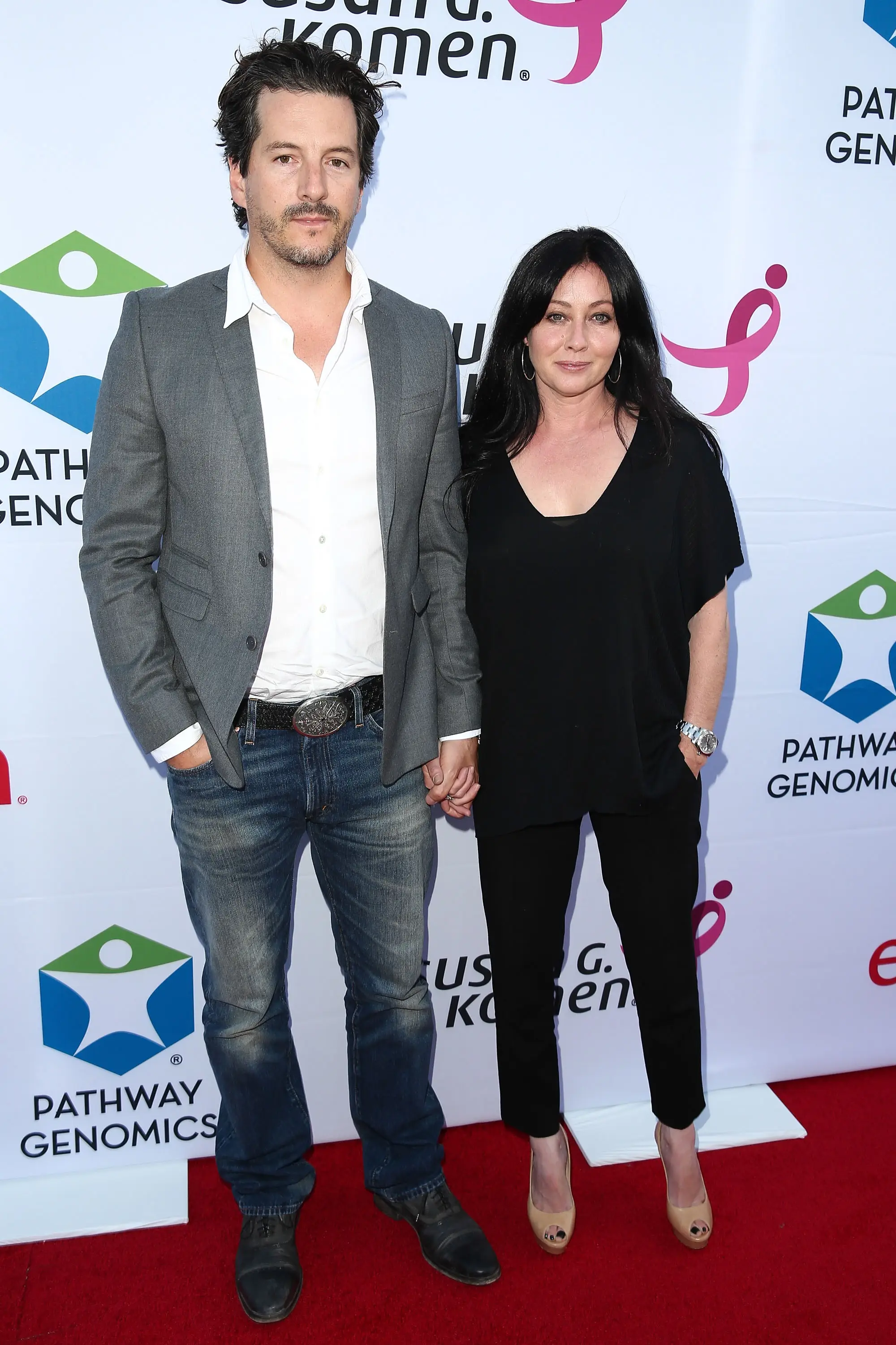 Shannen Doherty and Kurt Iswarienko were married for over a decade. (Imeh Akpanudosen/Getty Images)