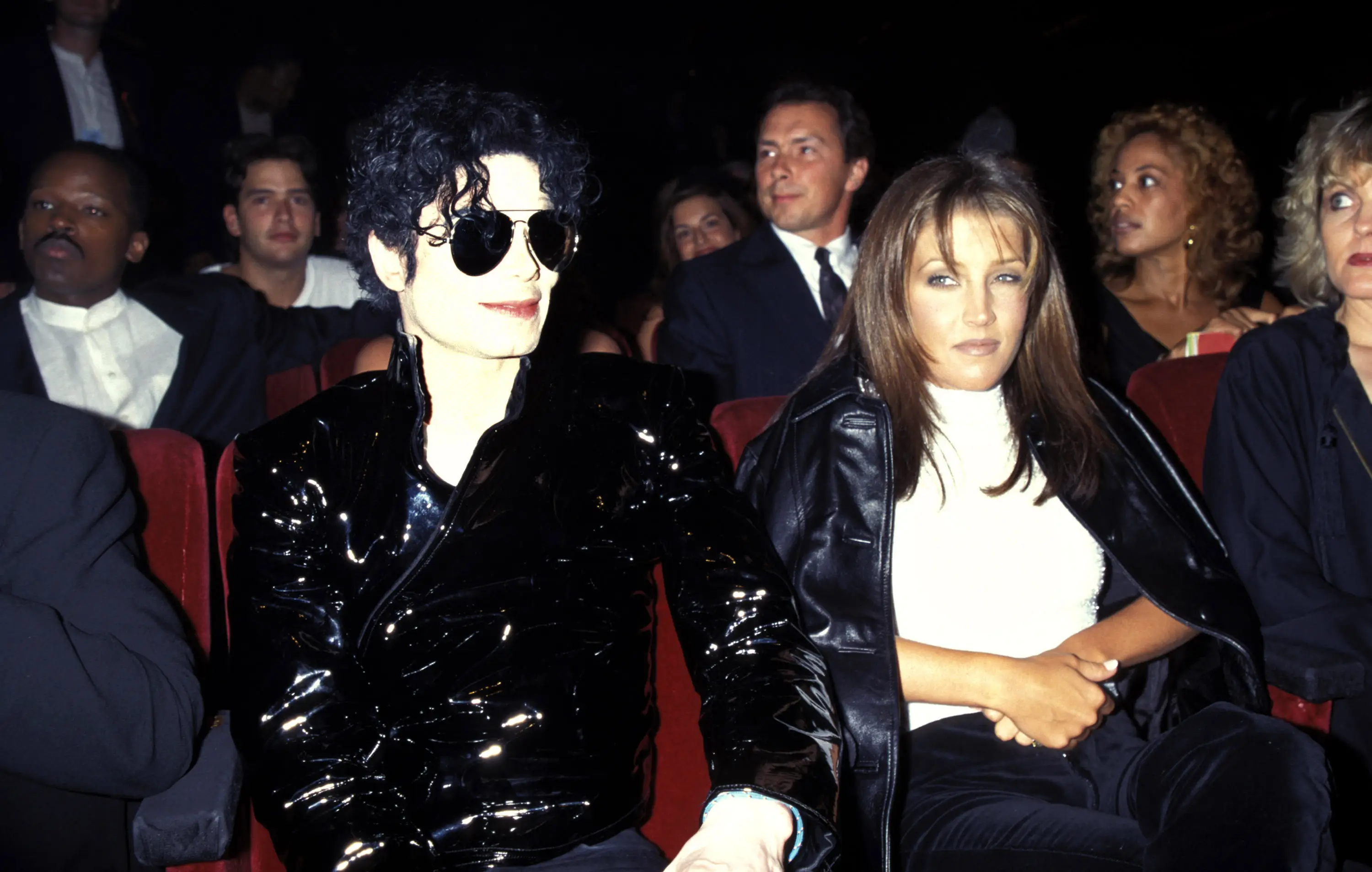 Jackson and Presley at the 12th MTV Video Music Awards in 1995 (Kevin Mazur/WireImage)