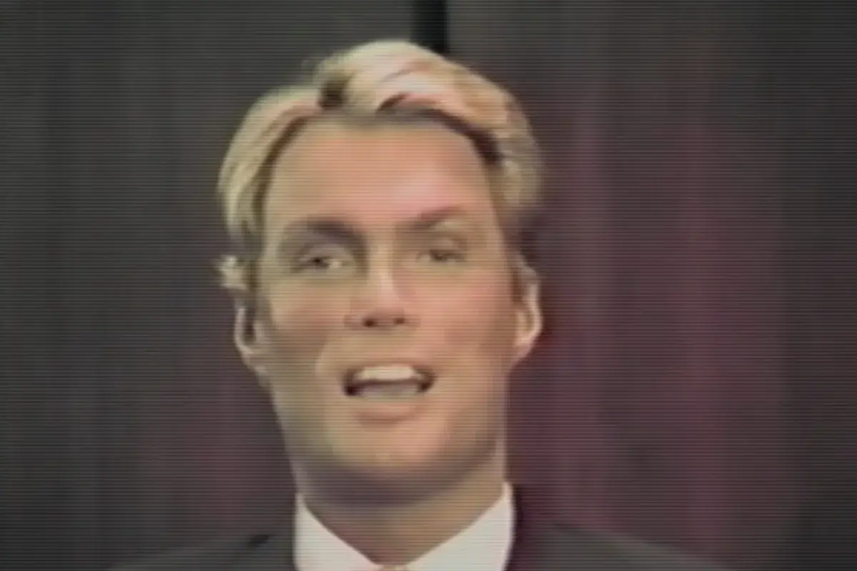 Frederick von Mierers shared various beliefs while leading the Eternal Values group, including one that he was an "alien walk-in" (HBO)