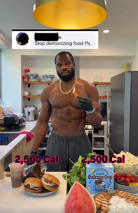 Leyon has argued he's not 'demonising' food (Facebook/ Leyon Azubuike)