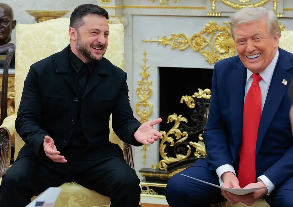 Donald Trump and Volodymyr Zelenskyy met to talk about Ukraine (Anna Moneymaker/Getty Image)
