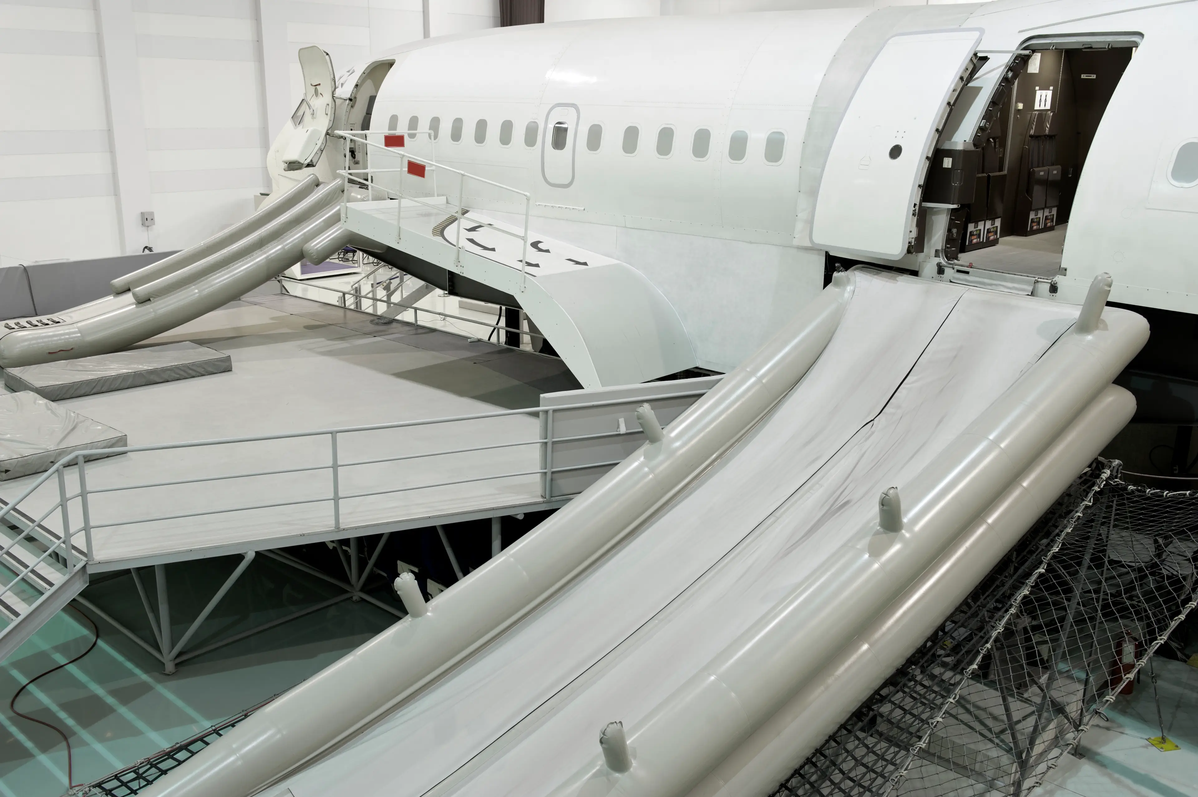 The clothes you wear going down a plane's evacuation slide matters (Getty Stock Image)