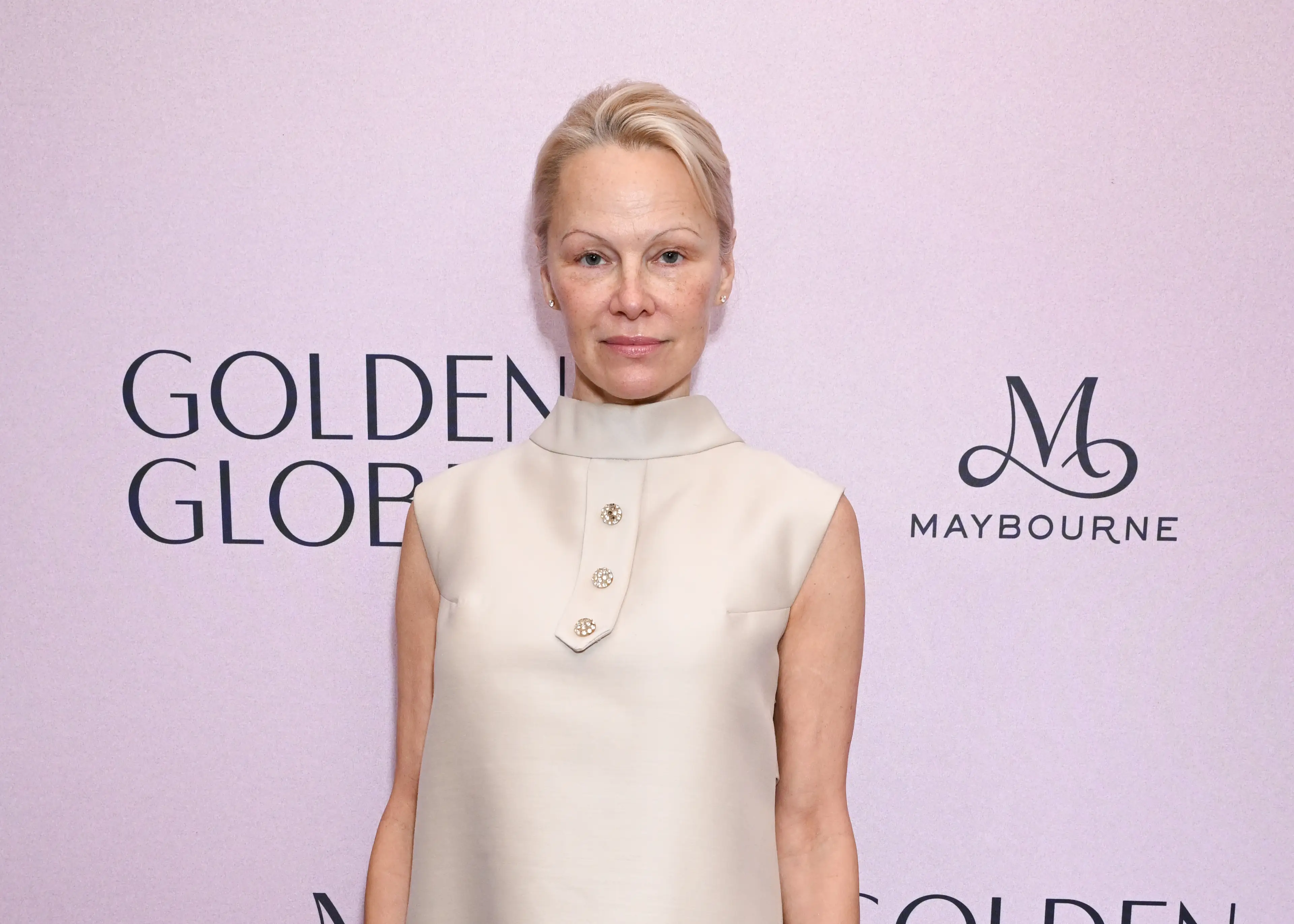 Pamela Anderson has ditched makeup recently (Gilbert Flores/Penske Media via Getty Images)