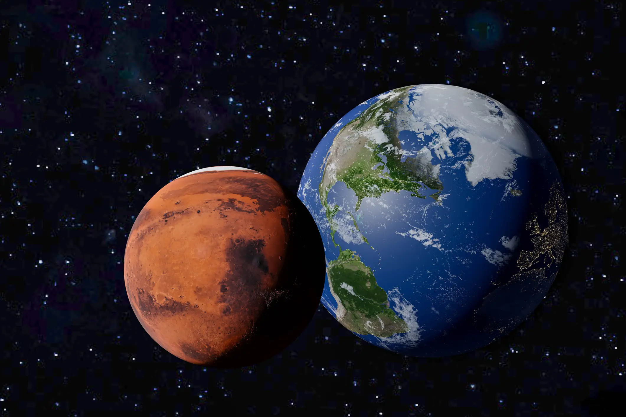 It could explain why Earth became hospitable and Mars did not (Getty Stock Photo)