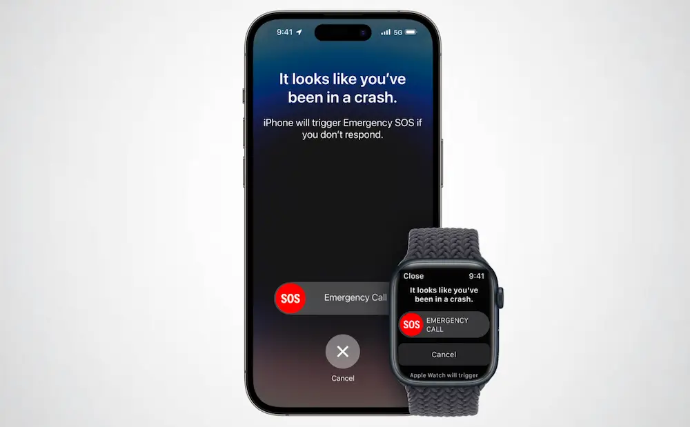 Apple's Crash Detection feature is available on the iPhone 14 series.