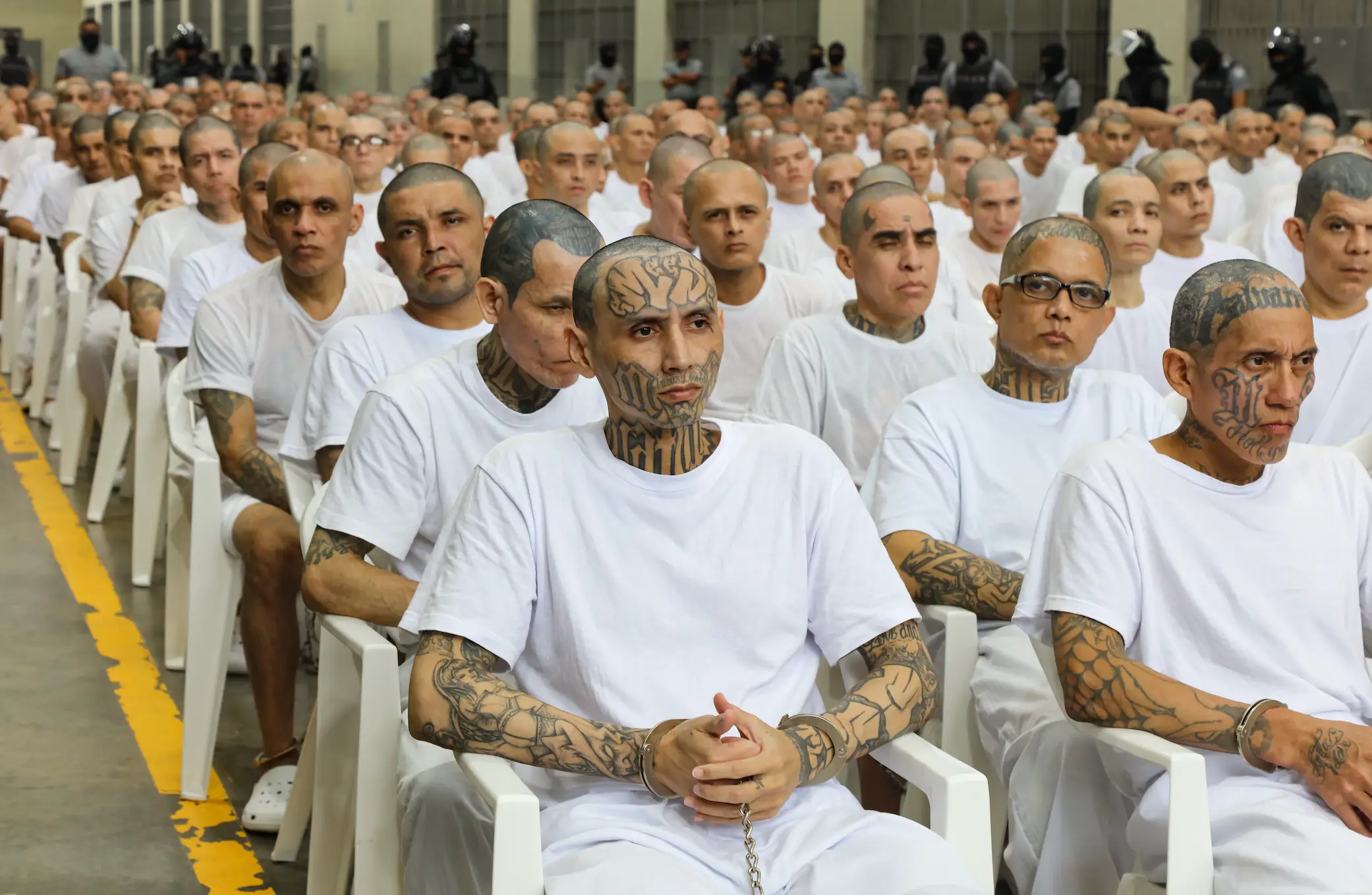 The three dots can sometimes be tied to prison culture (Alex Pena/Anadolu via Getty Images)
