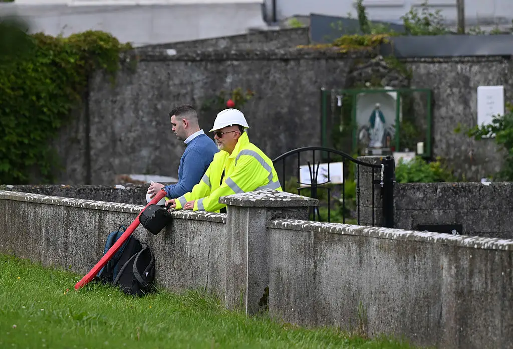 Workers have already started the work to dig up the grounds (Charles McQuillan/Getty Images)