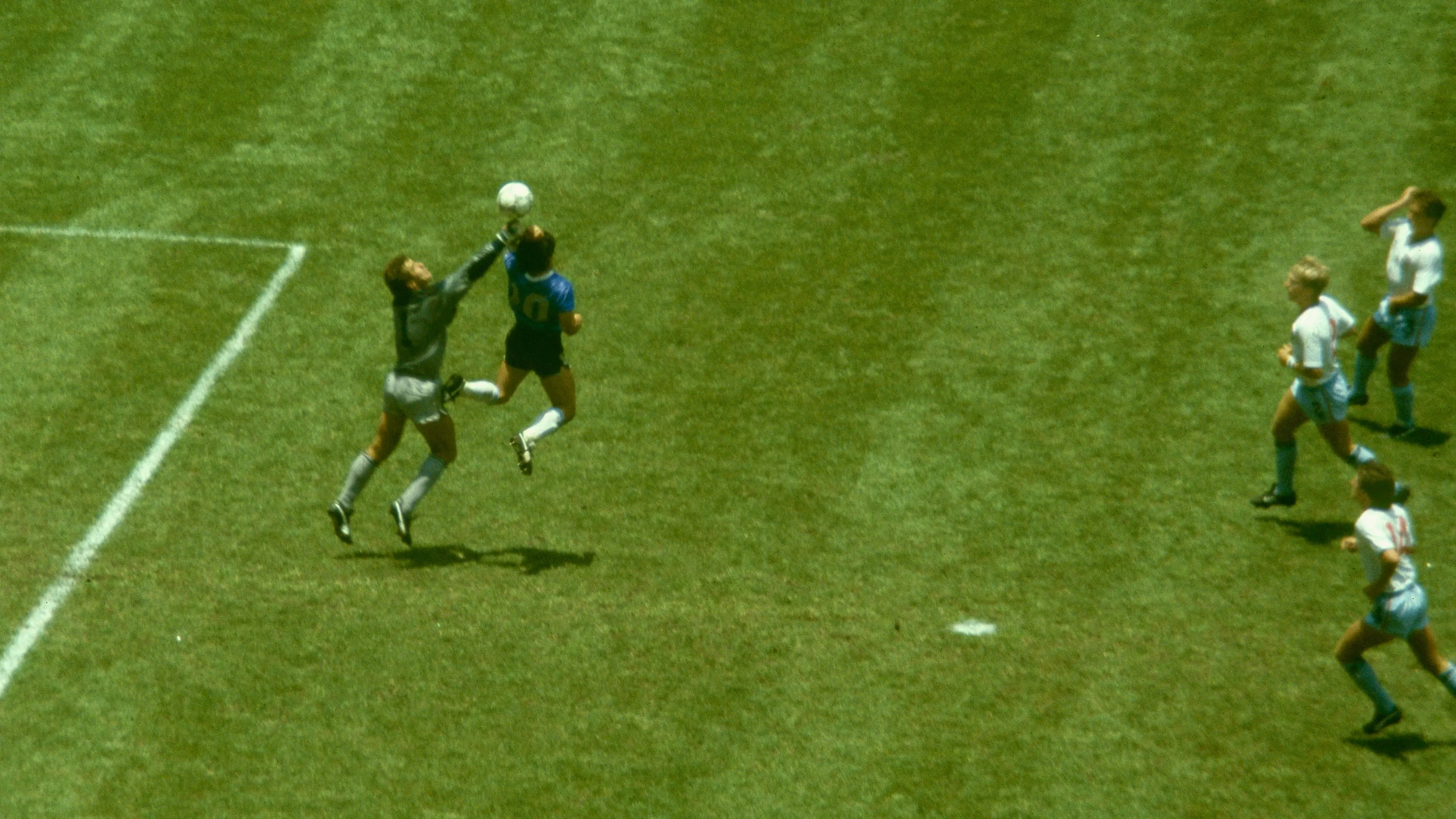Who can forget Diego Maradona's 'Hand of God' goal? (Allsport/Getty Images)