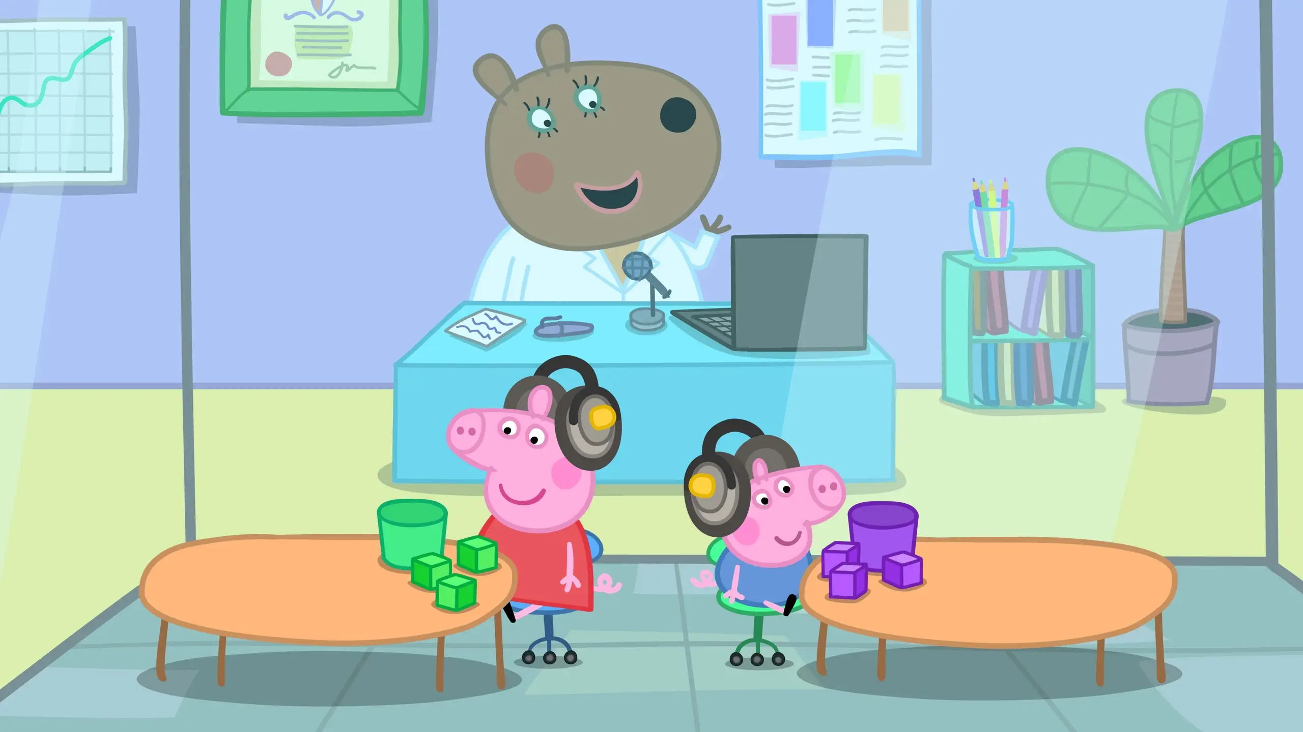 Peppa Pig's younger brother George will be diagnosed as moderately deaf in an upcoming storyline (Hasbro)