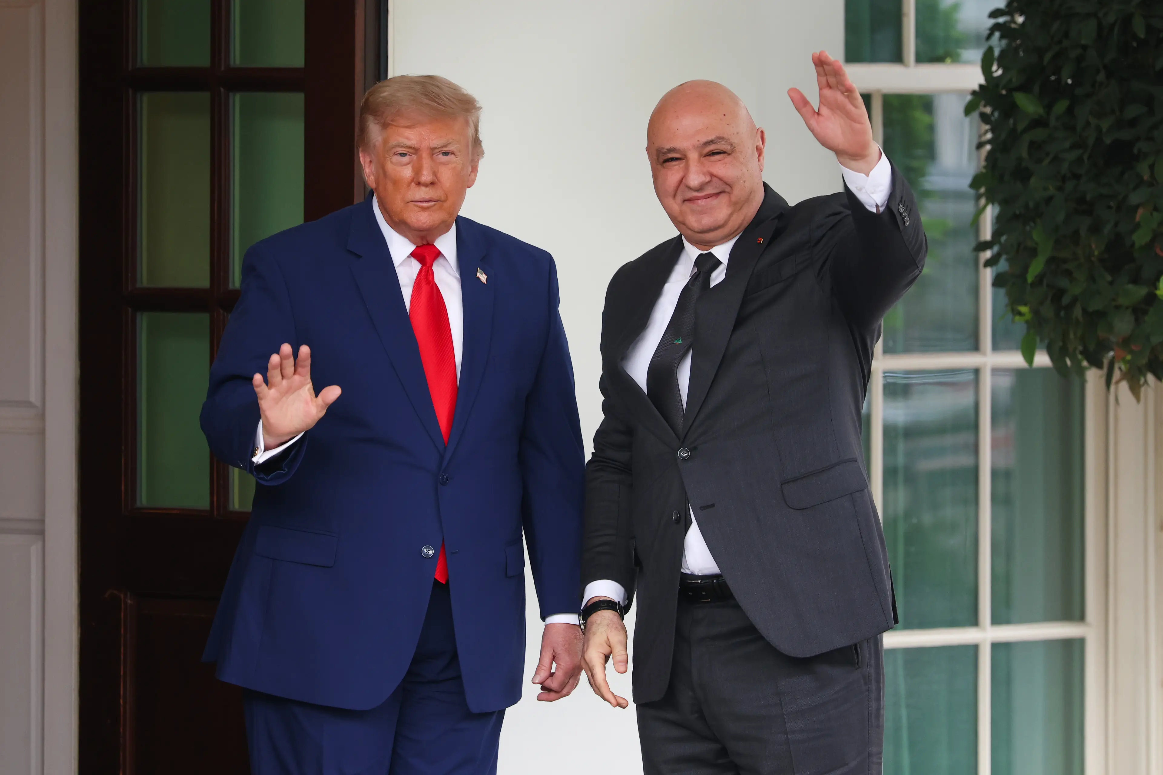 Donald Trump met with Lebanon's president this week (Kevin Dietsch/Getty Images)