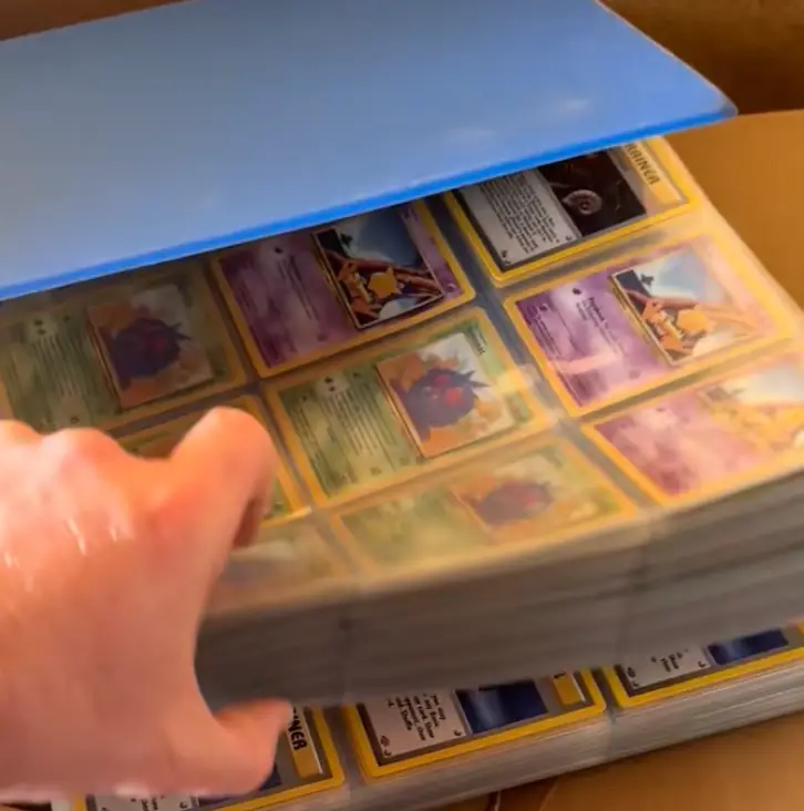 Just one of the Pokemon card collections found (Wadesventures/TikTok)