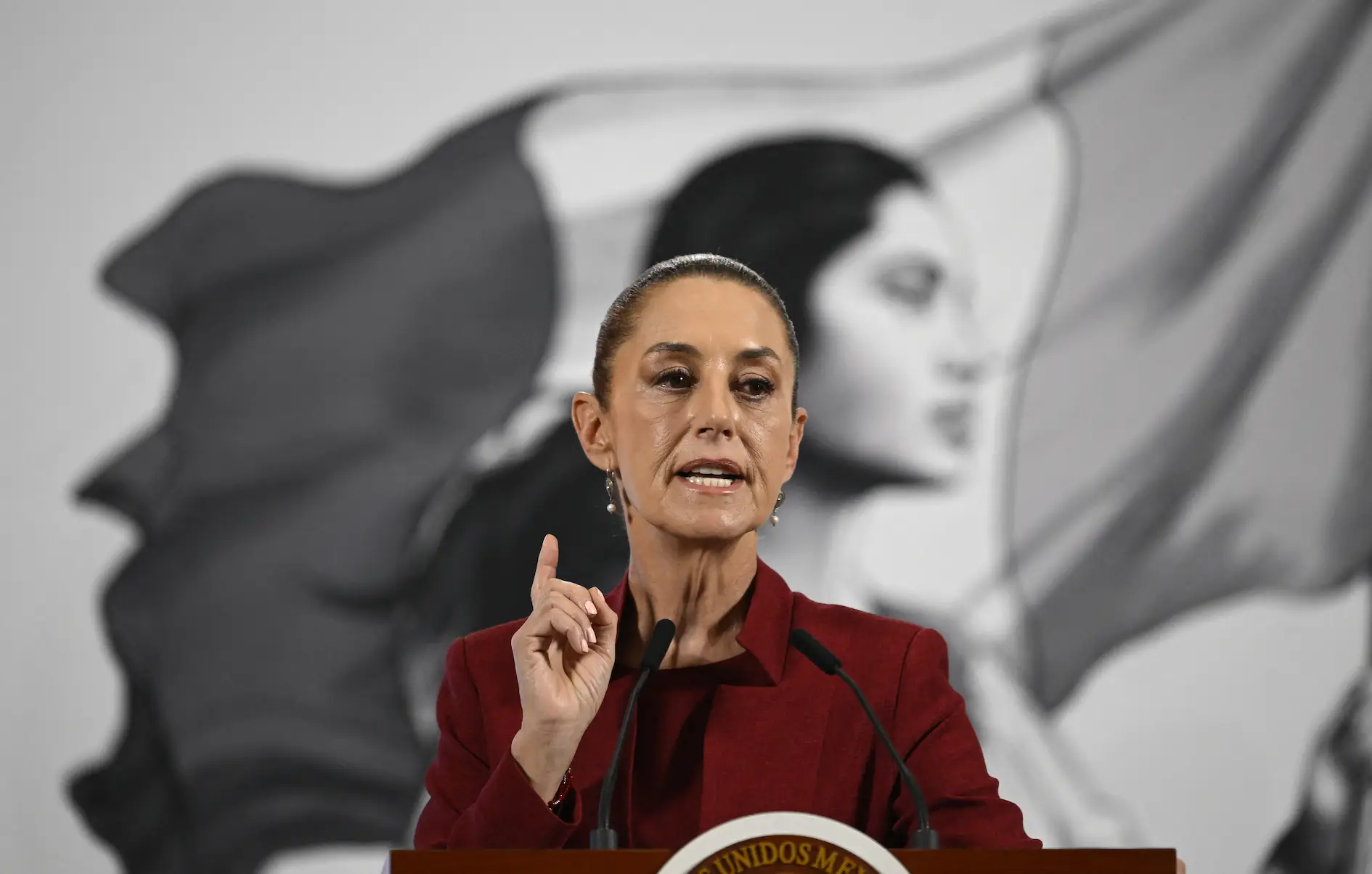 Sheinbaum drew the line at US troops coming over (ALFREDO ESTRELLA/AFP via Getty Images)