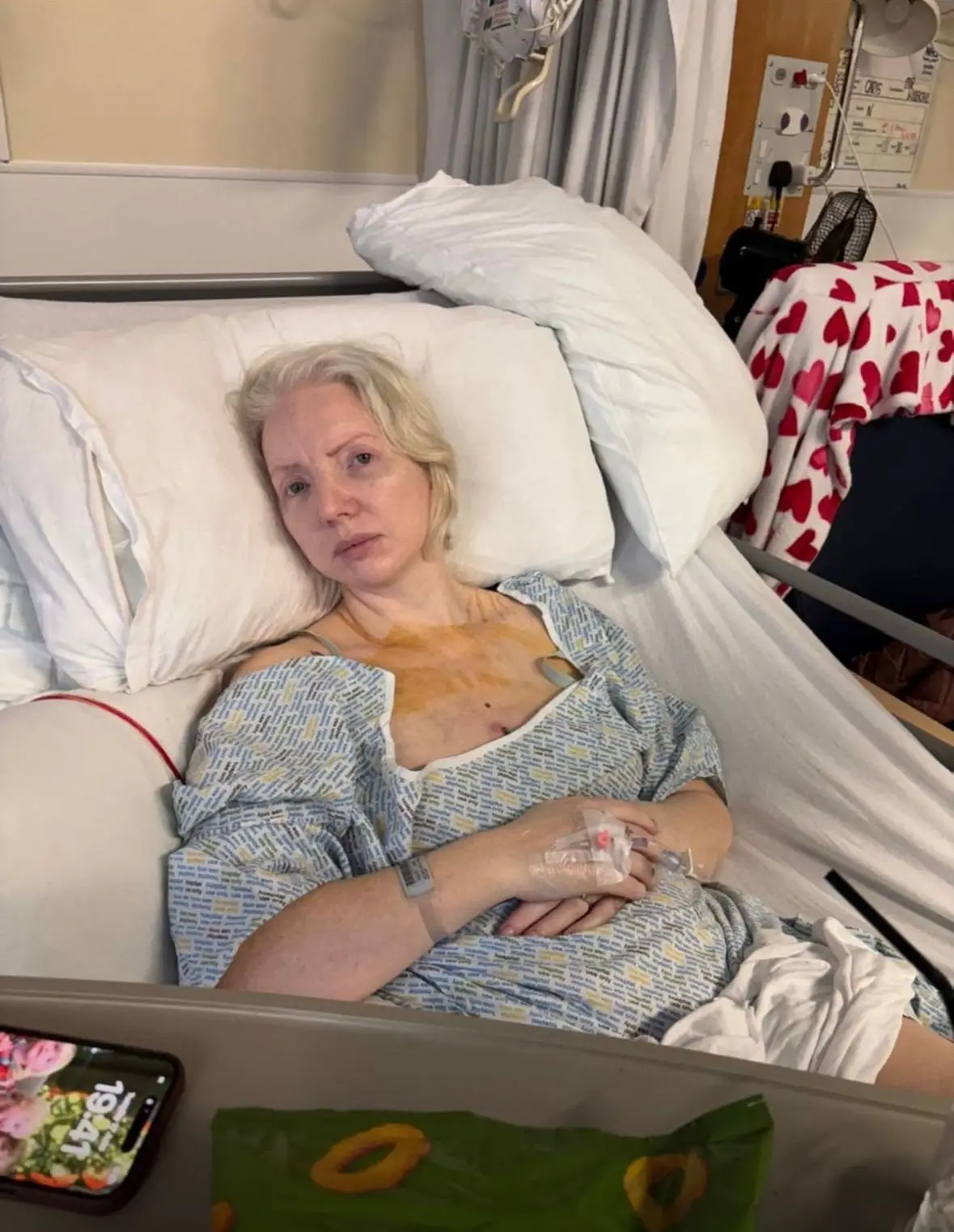 Lisa ended up contracting sepsis five weeks after her procedure (SWNS)