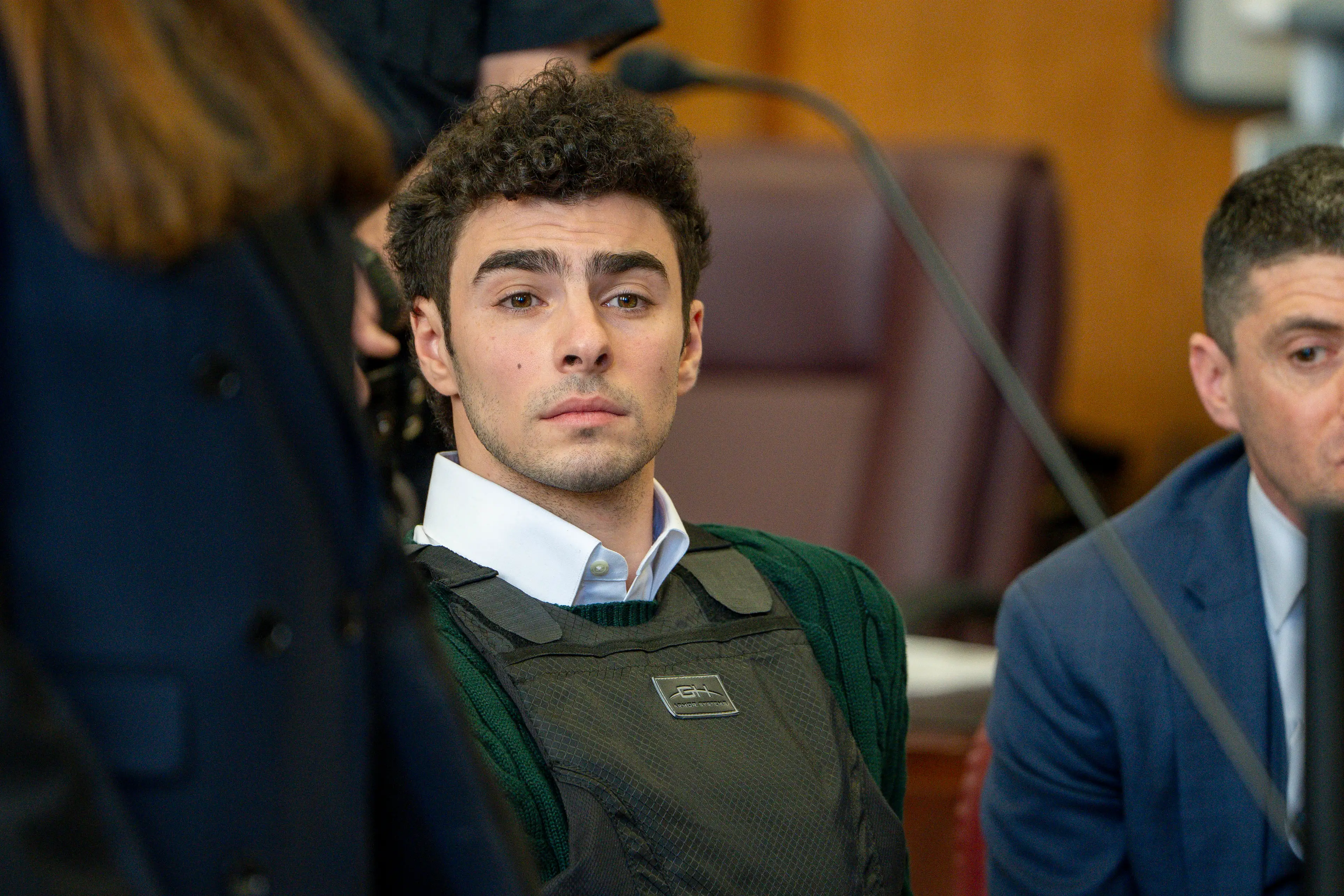 Luigi Mangione seen in court on Friday, February 21 (Steven Hirsch - Pool/Getty Images)