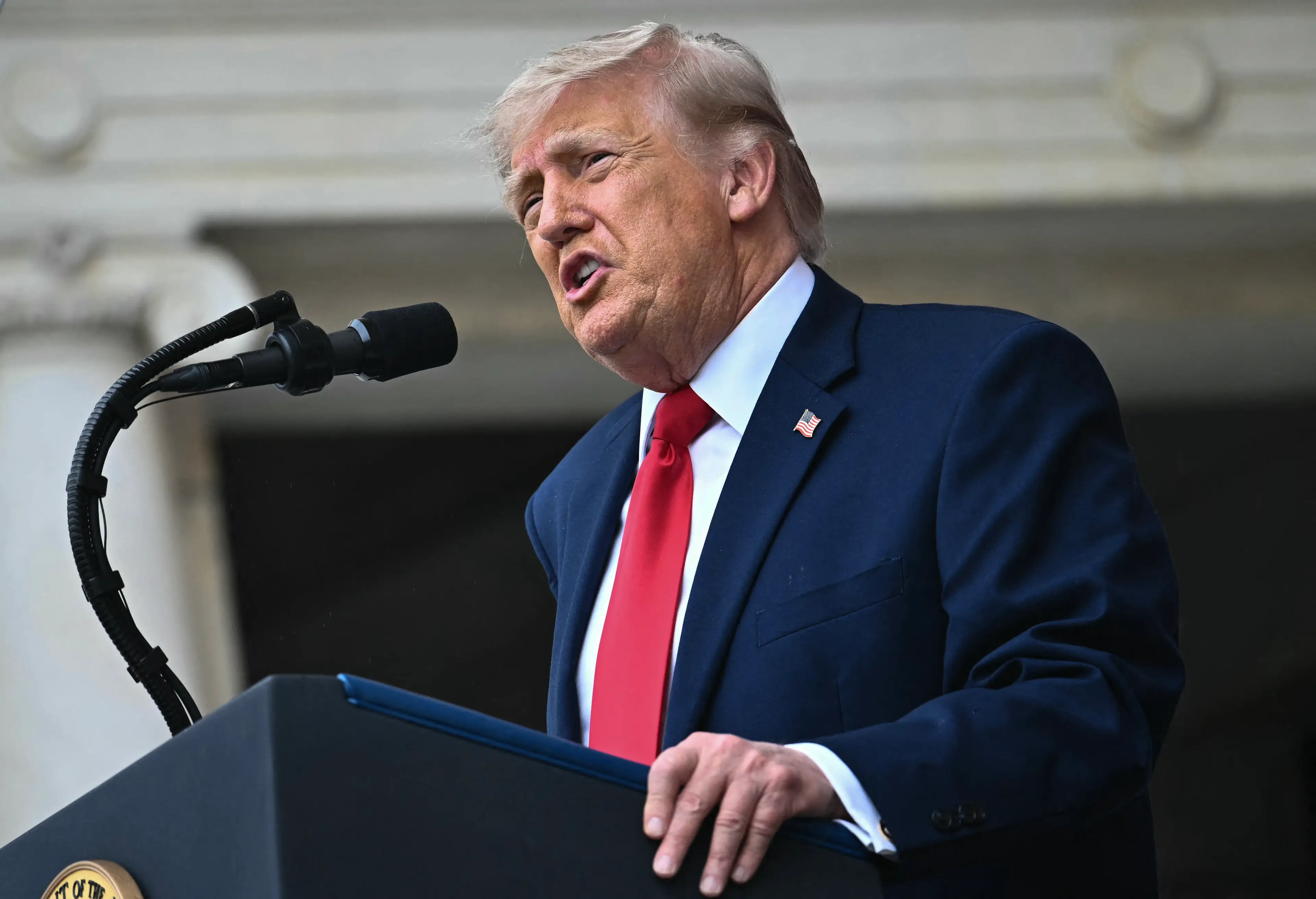 Trump is said to be in 'excellent health' (Kent NISHIMURA/AFP via Getty Images)