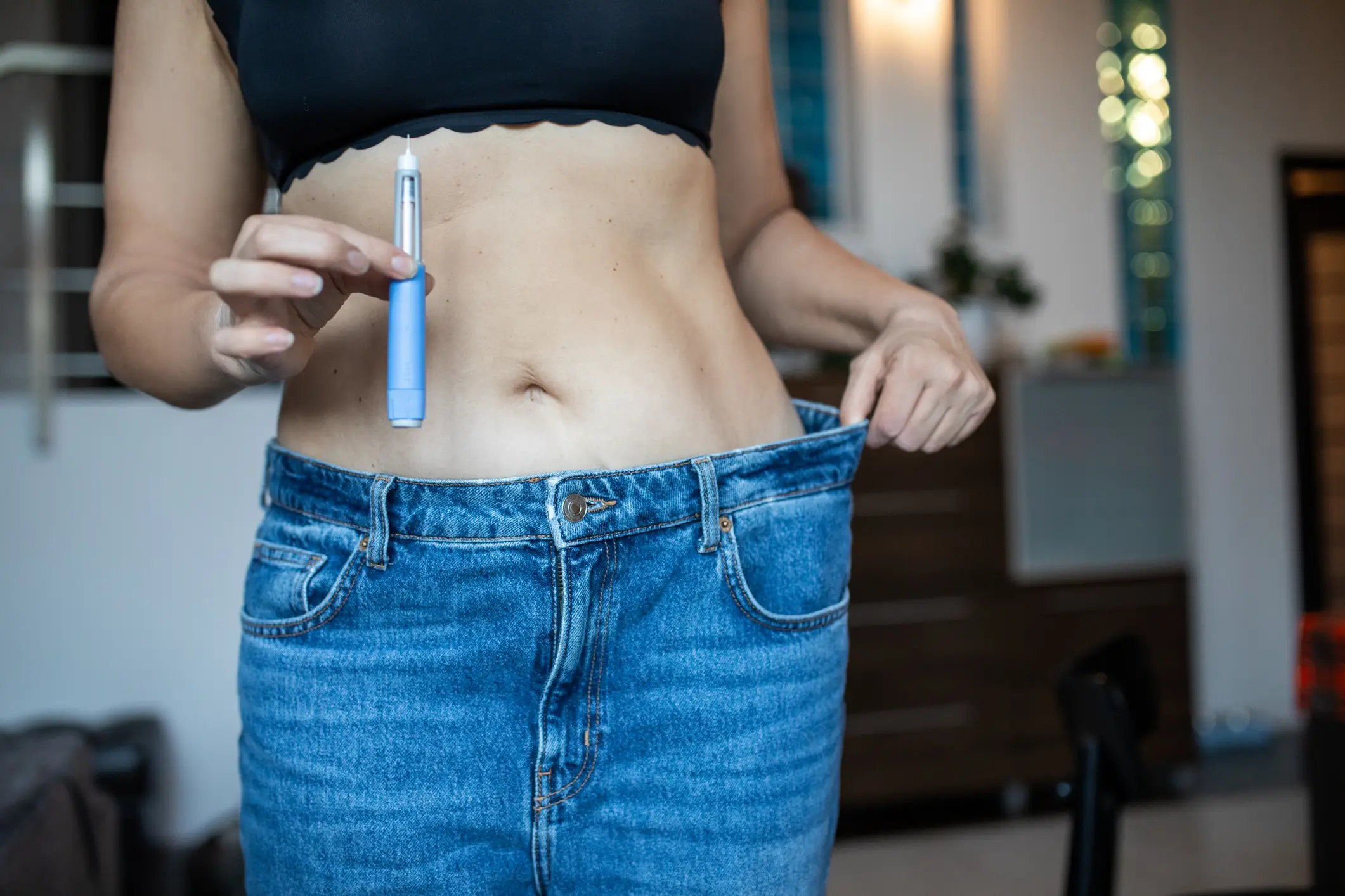 Your thinner waistline won't last long if you don't change your diet after you come off the drugs (Getty Stock Image)