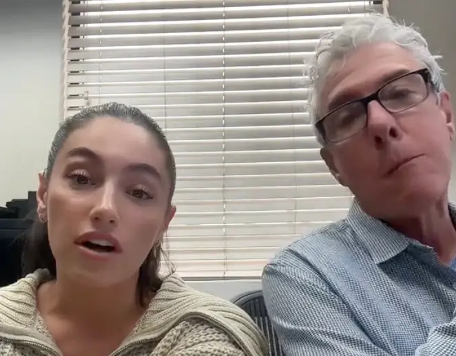 Julia's dad couldn't stop laughing at her claims. (TikTok/@juliapennachio)