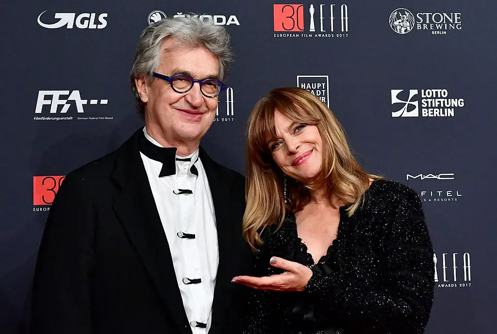 German director Wim Wenders (L) and German actress Nastassja Kinski have worked together on numerous film projects (Photo by Tobias SCHWARZ / AFP via Getty Images)