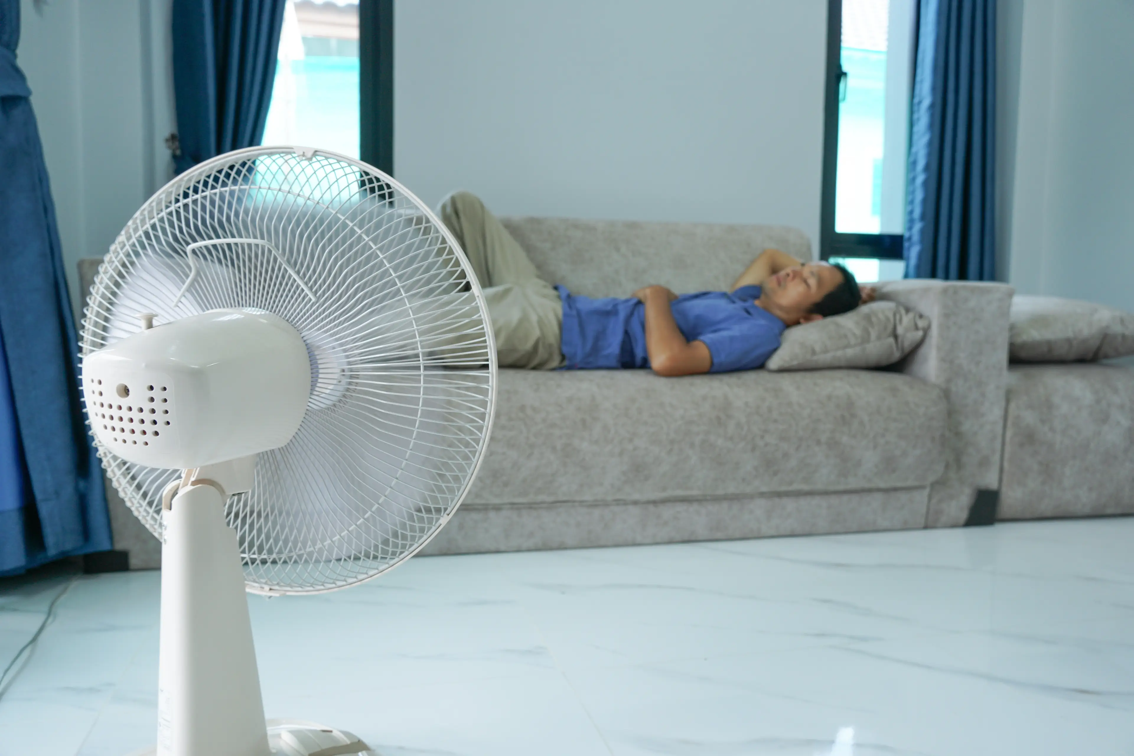 It's not advised to have a fan on while you sleep (Getty Stock Photo)