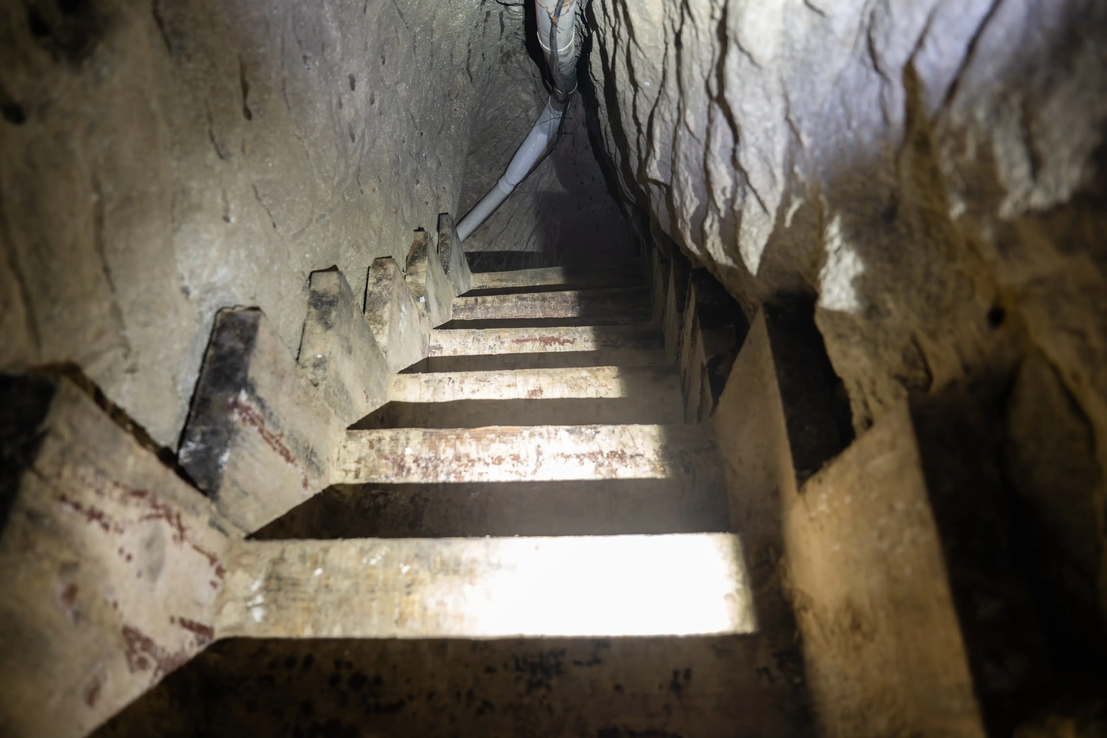 Inside the underground tunnel (SWNS)
