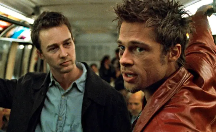 Brad Pitt as Tyler Durden in Fight Club.