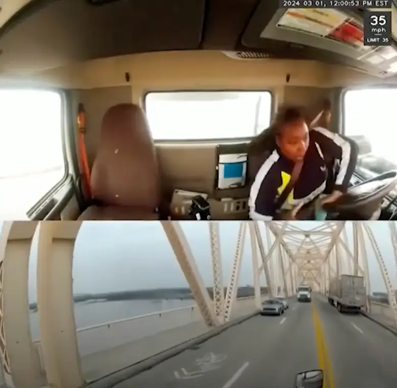 Thomas also considered jumping out of the truck into the water below to give herself the best chance of survival.(WHASS11)