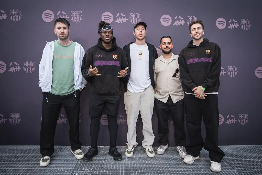 KSI co-founded The Sidemen in 2013 alongside Miniminter, Zerkaa, Vikkstar123, TBJZL and Behzinga (Photo by Xavi Torrent/Getty Images for Spotify)