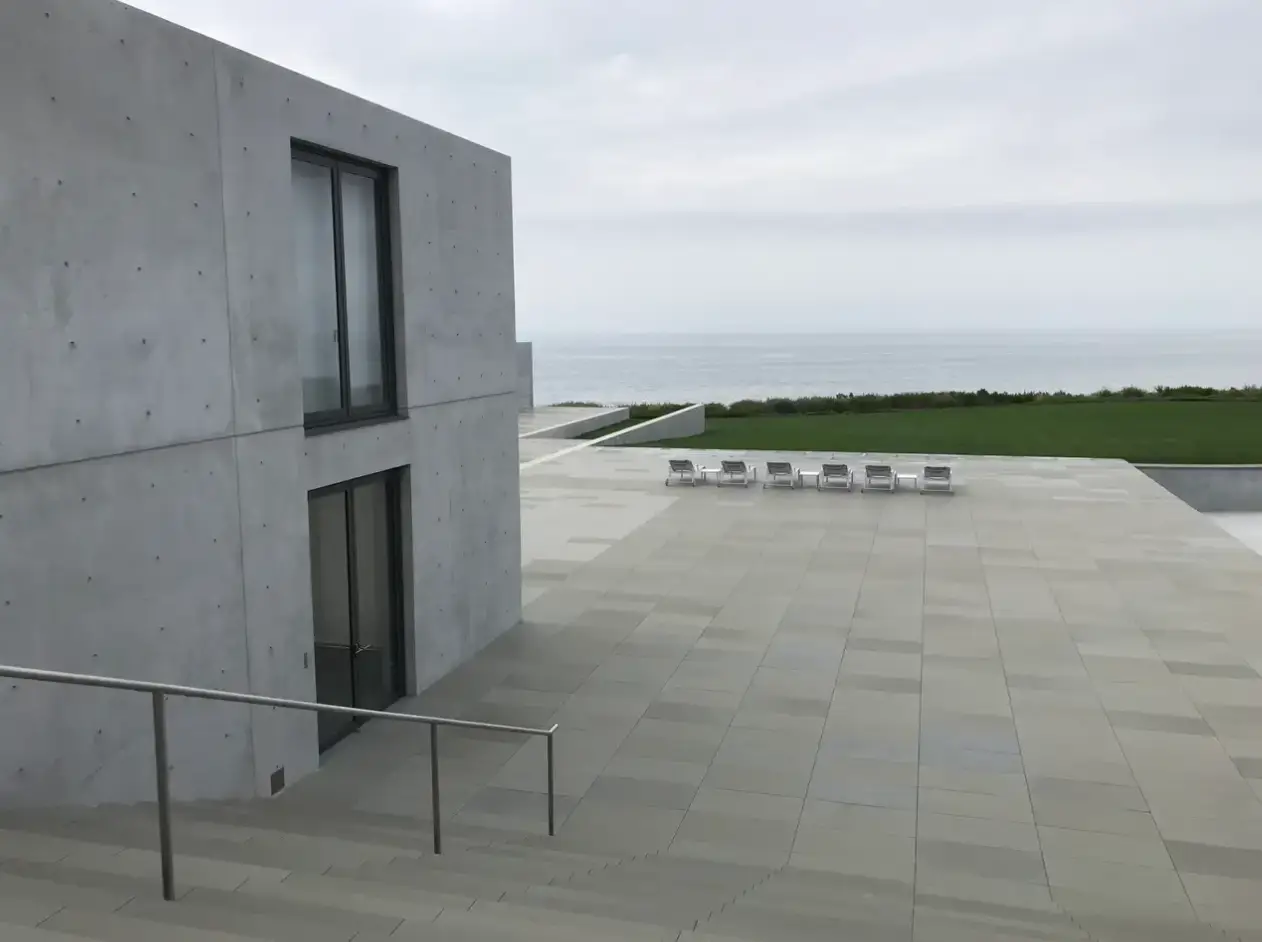 The house was designed by Tadao Ando.