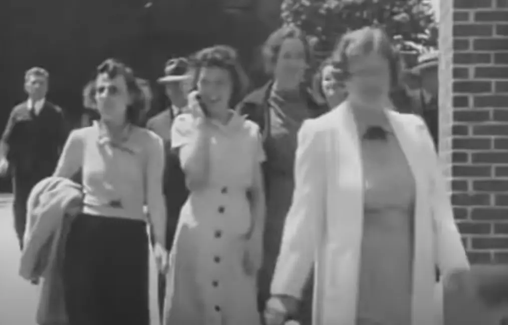 The clip has left some internet users convinced the footage is proof of time travel.