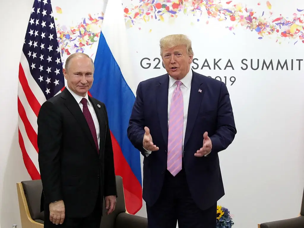 The meeting has been set up after Trump threatened to place further sanctions on Russia as it continues to wage war with Ukraine (MIKHAIL KLIMENTYEV/SPUTNIK/AFP via Getty Images)