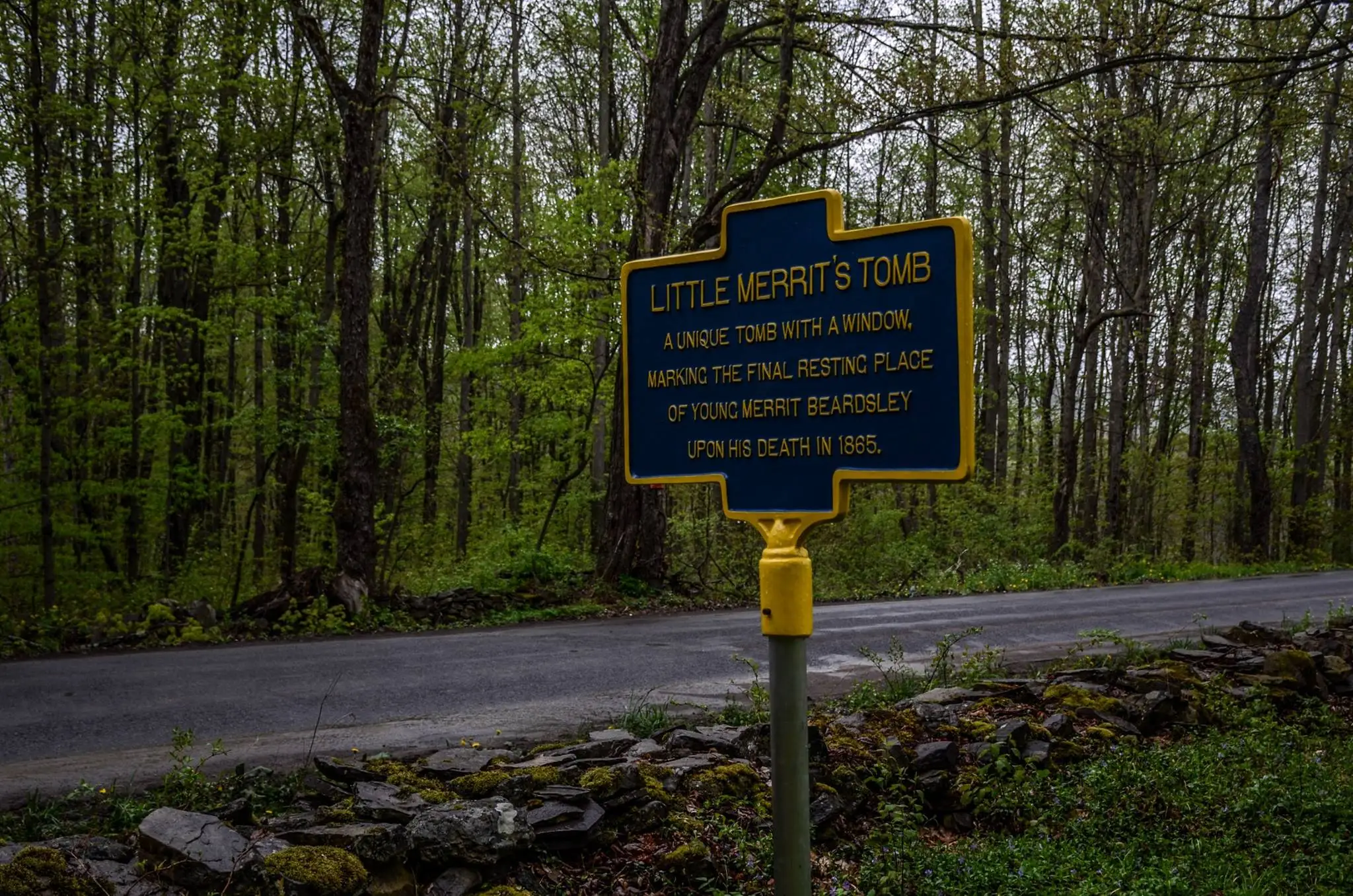 Stefan Foster has worked to restore the tomb. (Facebook/Little Merrit's Tomb)