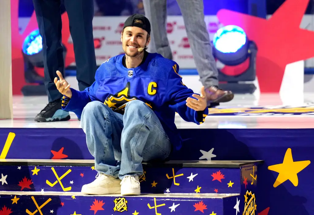 Bieber previously admitted to feeling like a 'fraud' (Mark Blinch/NHLI via Getty Images)