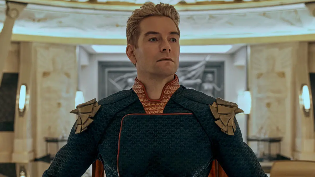 Anthony Starr as Homelander.