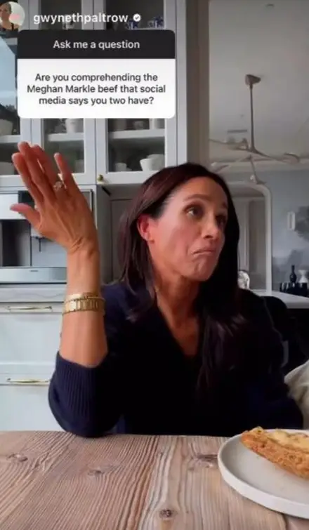 Meghan was revealed to be in Gwyneth's kitchen (Instagram.com/gwynethpaltrow)