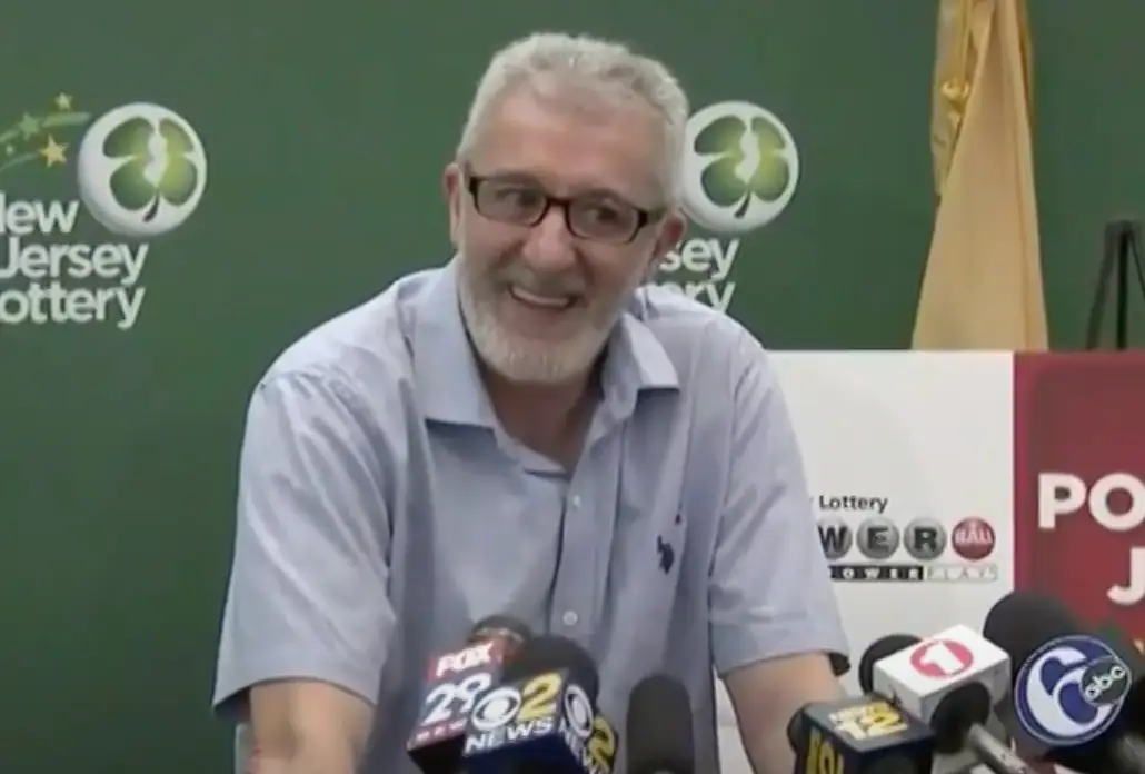 Tayeb Souami was all smiles following his huge payday (CBS New York)