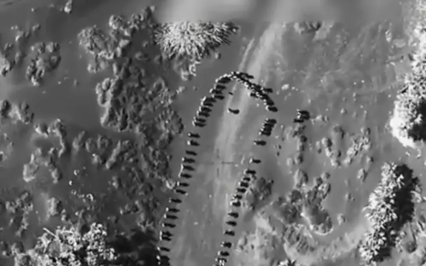 Trump shared footage of an airstrike on 'Houthis' (Truth Social/ @realDonaldTrump)