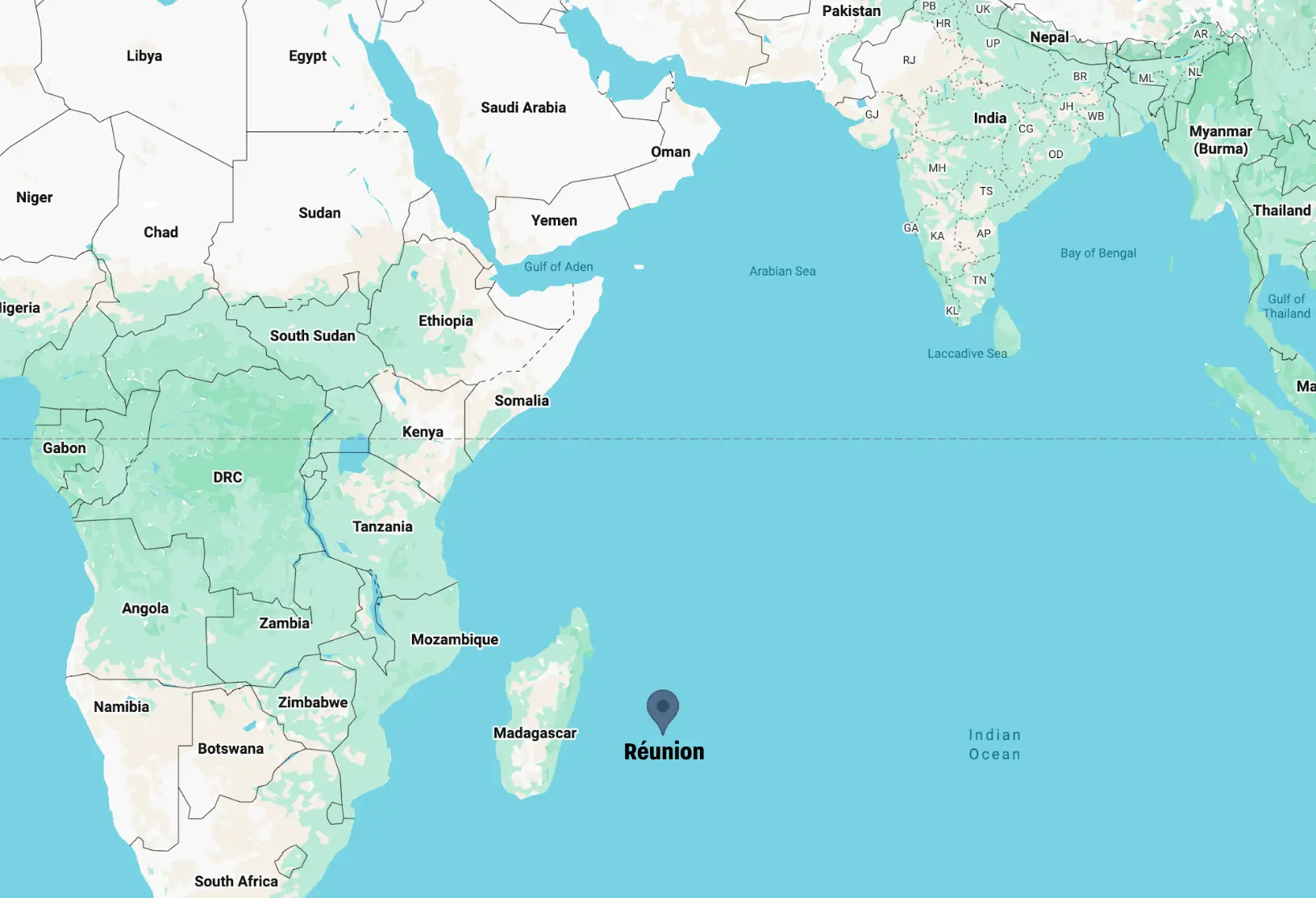 Réunion Island, a French territory, is located in the Indian Ocean (UNILAD)