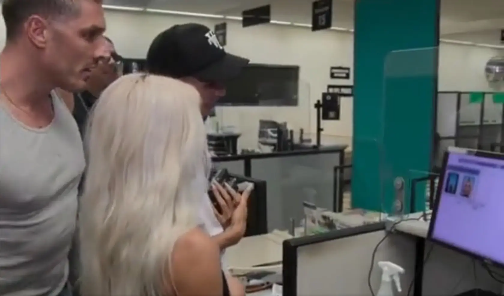 Kim Kardashian deliberated over which photo looked better.