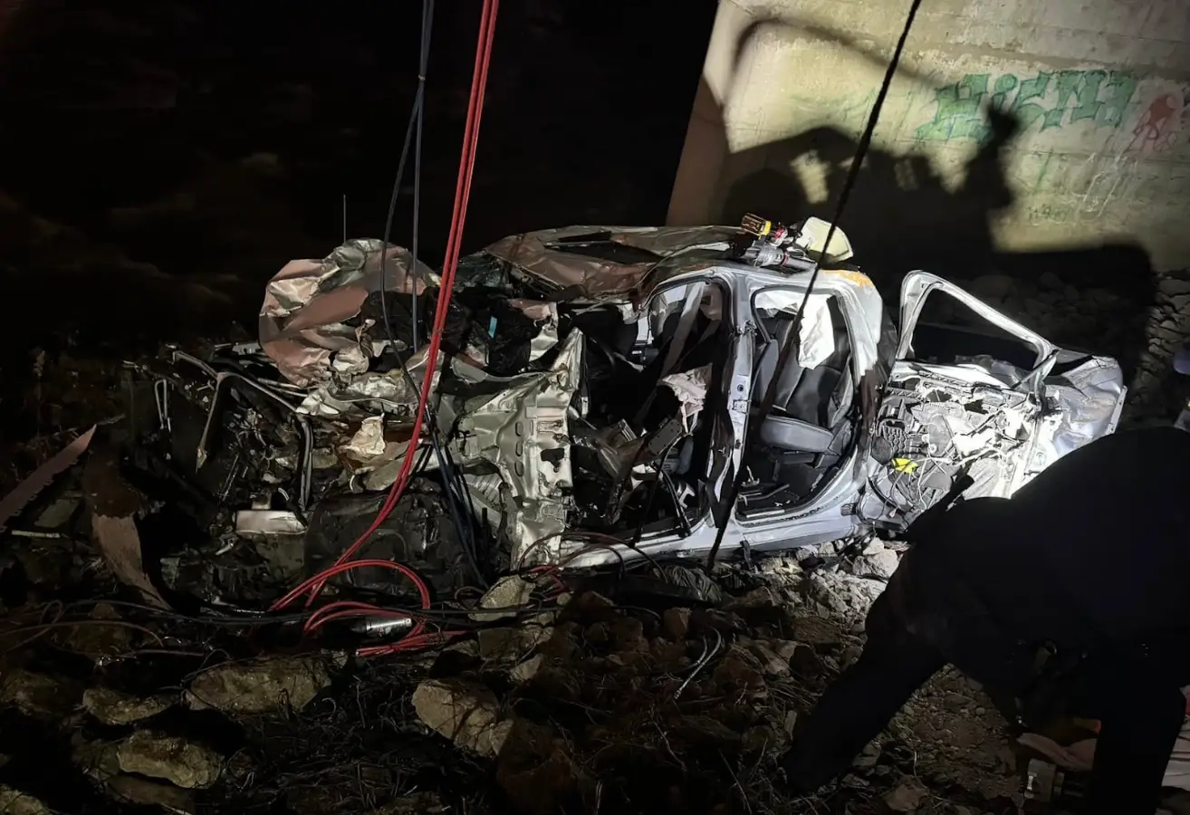 Matthew's truck was completely destroyed. (Joe Wagner/Supplied)