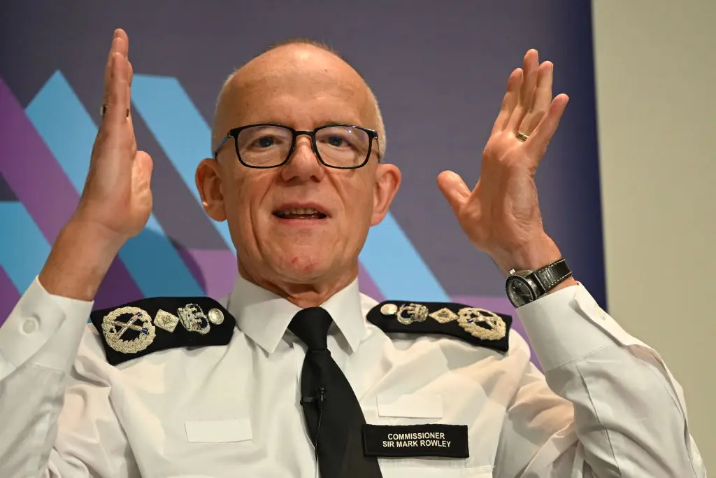 Police Commissioner Sir Mark Rowley has sent a strong message to phone snatchers (Photo by Leon Neal/Getty Images)