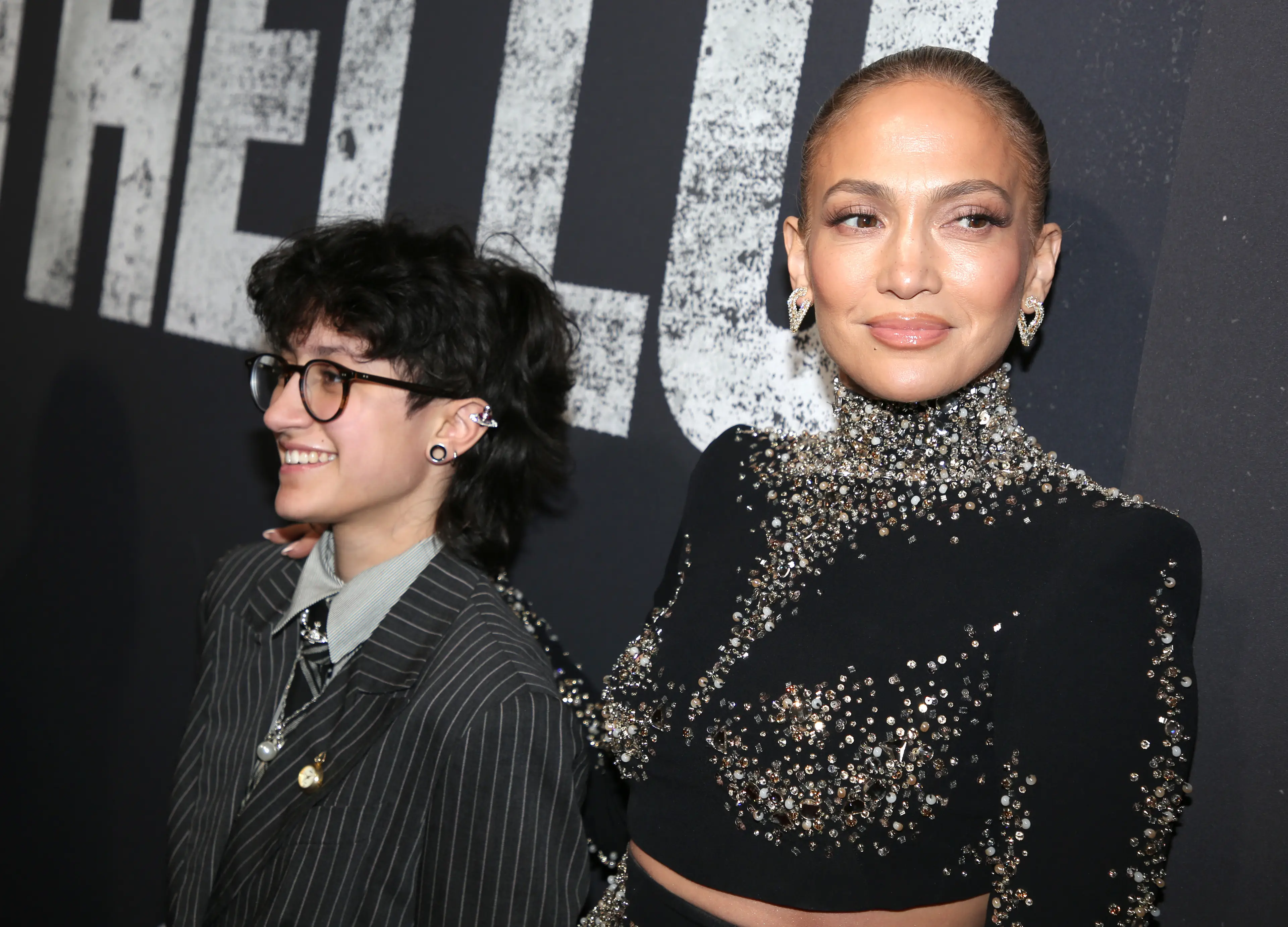 Jennifer Lopez pictured with her teenage child in 2025 (Bruce Glikas/WireImage)