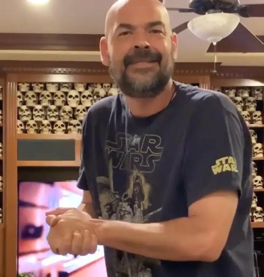 Aaron is alive and well, but is naturally stunned by the developments (Instagram/@aarongoodwin)