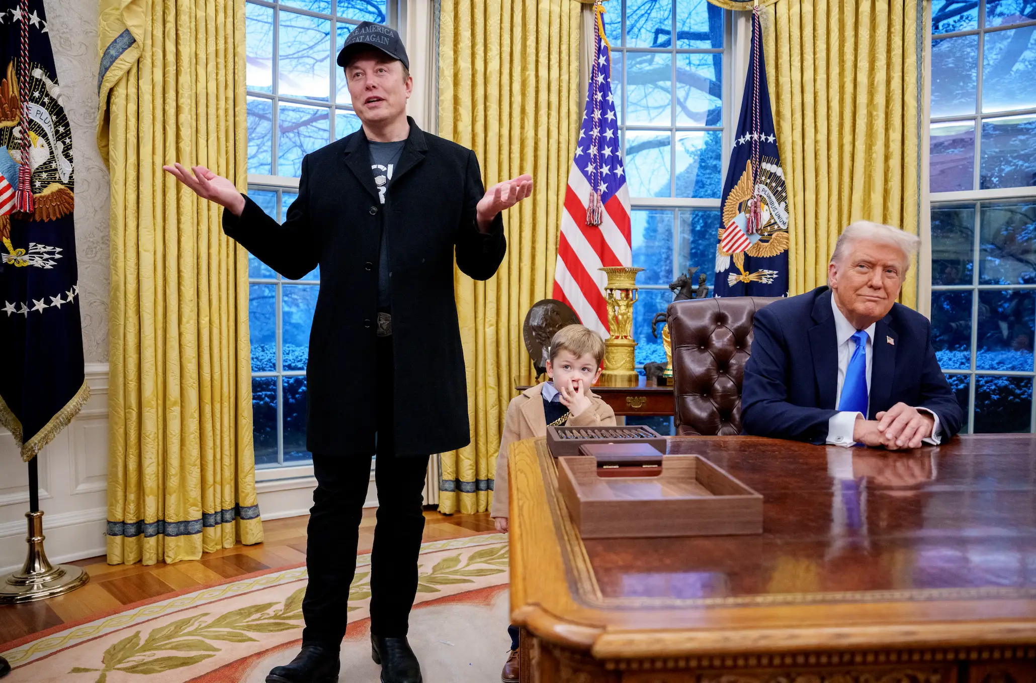 Has Elon Musk been struggling to balance his work with his businesses and the Trump administrations? (Andrew Harnik/Getty Images)